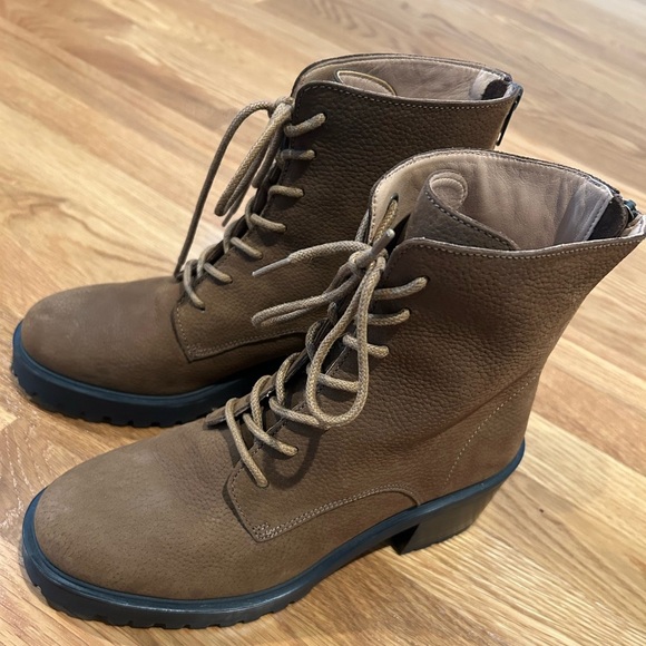 Madewell The Bradley Lace-Up Lugsole Boot Color Burled Wood Size 8 - Picture 9 of 16